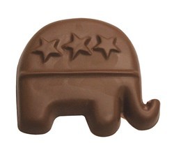 Chocolate Republican Party Elephant Large - Click Image to Close