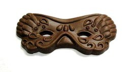 Chocolate Mardi Gras Mask Large