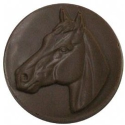 Chocolate Horse Head Round