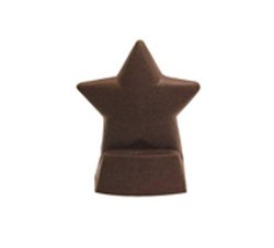 Chocolate 2 pc Star Award - Click Image to Close