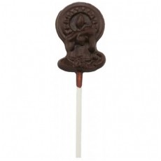 Chocolate Candle on a Stick - Click Image to Close