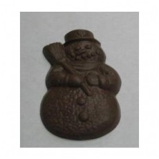Chocolate Snowman Large with Broom