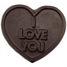 Chocolate Heart on a Stick "I Love You"
