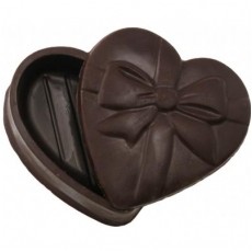 Chocolate Heart Box Medium with Bow