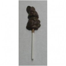 Chocolate Bunny on a Stick Medium - Click Image to Close