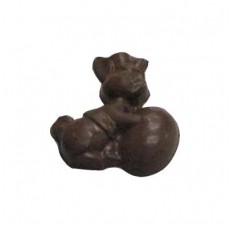 Chocolate Bunny Rolling Egg - Click Image to Close