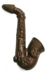 Chocolate Saxophone Large on a Stick - Click Image to Close